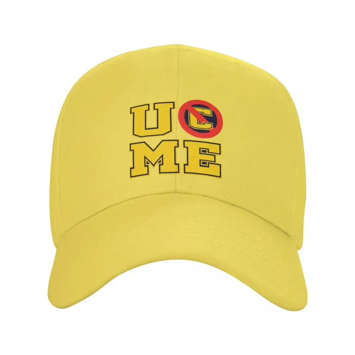 Punk Unisex Cena John U Cant See Me Baseball Cap Adult Adjustable Dad Hat for Men Women Sports Snapback Caps Yellow Baseball Cap Walmart