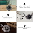 thumbnail image 4 of 1Pc Round Pocket Watch Retro Classic Dual Display Roman Arabic Numerals Dial Watch Pocket Watch Steampunk (Black Thin Chain), 4 of 6