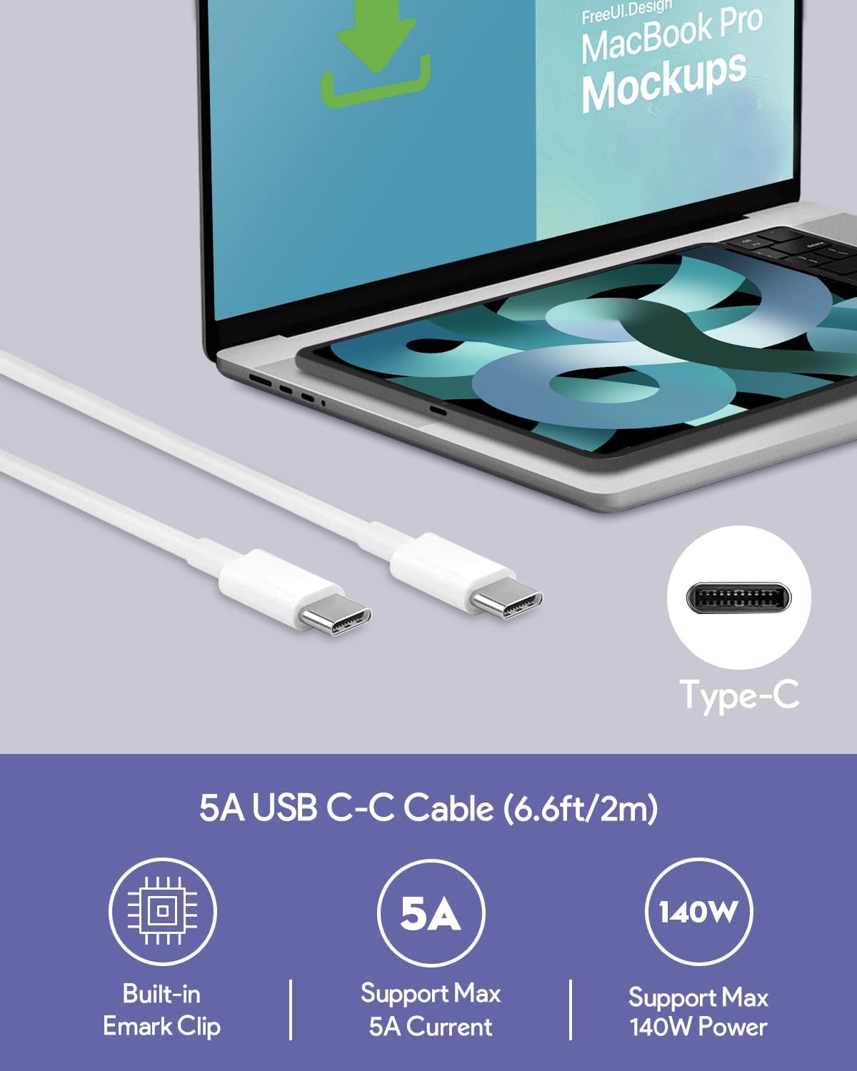 140W USB C Charger Power Adapter for M.acBook Pro 16/15/14/13 Inch, M.ac Air 13 Inch, Lenovo, HP, Dell