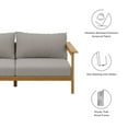 thumbnail image 3 of Lounge Sofa, Natural Brown, Teak Wood, Outdoor Patio Balcony Cafe Bistro Garden Hospitality Restaurant, Modern Contemporary, HB37398, 3 of 10