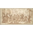 thumbnail image 3 of Perino Del Vaga 14x9 Black Modern Framed Museum Art Print Titled - The Marriage Procession of Psyche (1545-46), 3 of 5