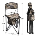 thumbnail image 3 of Folding Camo Hunting Chair, Durable with Dual Storage Pockets, High Weight Capacity, Heat and Impact Resistant, Portable Design, 3 of 8