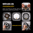 thumbnail image 4 of Mini softbox LIVLUX 30 cm portátil y plegable con mini Bowens, rejilla de panal y bolsa de transporte, 4 of 10