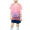 thumbnail image 2 of Cethrio Girls Outfit Sets, Football Quick-dry Summer T-shirts and Shorts Sets Pink Size 8, 2 of 4