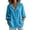 Sky Blue, variant on AKOEE Womens Button Down Hoodie Shirts Loose Fit Casual Wrinkled Lightweight Comfy Long Sleeve Blouses (XL, Sky Blue)