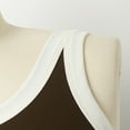 thumbnail image 4 of Women Summer Tops Womens Summer Sleeveless Tank Tops Ribbed High Neck Racerback Slim Fitted Color Block Casual Shirts Crop Thick Top Women Bodysuit College Clothes for Chiffon Business Coffee L, 4 of 7