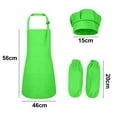 thumbnail image 2 of Sistema del sombrero del cocinero del bulto del delantal de los niños, delantal ajustable del babero de los niños, 2 of 5