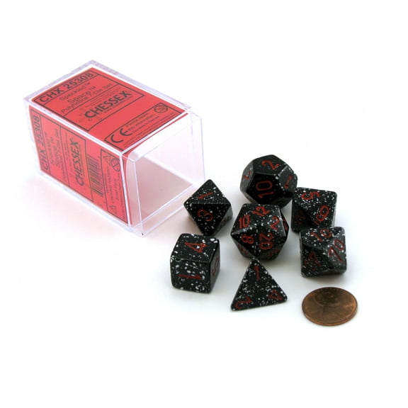 Chessex Polyhedral 7-Die Dice Set - Speckled Space #25308