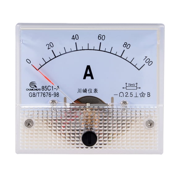 85C1-A Analog Current Panel Meter DC 100A Ammeter for Circuit Testing Ampere Tester Gauge 1 PCS