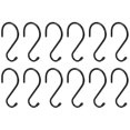 thumbnail image 2 of 12 Pack 6 inch Large Heavy Duty S Hooks for Hanging, Non Slip Rubber Coated S Hooks,Steel Metal Hooks for Hanging, 2 of 5