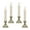 Pewter, variant on Vintage LED Battery Operated Window Candles with Timer, Bright Warm White Glow, VT-1806P-4 (Pack of 4, Pewter)
