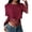 #671-Wine, variant on Wowcloth Women's Crop Top, Chic Solid Color, Slim Fit Short Sleeve for Daily Wear