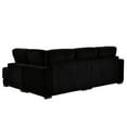 thumbnail image 5 of Modern L-Shaped Sectional Sofa, 3 Seats Corduroy Upholstered Modular Couch With Convertible Chaise Lounge For Living Room Office Apartment, 5 of 12