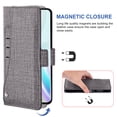 thumbnail image 3 of OnePlus 8 Pro Case, iCoverCase Genuine Leather Wallet Case Slim Fit Folio Book Design with Stand and Card Slots Flip Case Cover for OnePlus 8 Pro (Gray), 3 of 5