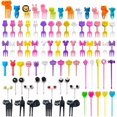 thumbnail image 1 of 126Pcs Animal Food Picks for Kids Lunch Bento Box Accessories Cute Reusable Plastic Fruit Forks Cartoon Toothpicks Decor Party Set Mini Decorations and Parties Toothpick Deco, 1 of 7