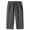 Dark Gray, variant on Men's Big And Tall Capri Pants 3/4 Below Knee Long Shorts Elastic Waist Jogging Gym Cropped Trousers with Pocket