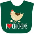 thumbnail image 3 of Inktastic Chickens Cute Farm Animal Boys or Girls Baby Bib, 3 of 4