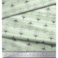 thumbnail image 2 of Soimoi Green Cotton Voile Fabric Tribal African Printed Craft Fabric by the Yard 42 Inch Wide, 2 of 3