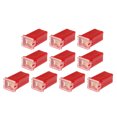 thumbnail image 1 of 10 fusibles estándar en forma de caja de 50 amperios, universales para camionetas, coches, SUV, plástico duradero, metal rojo, 1 of 1
