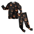 thumbnail image 7 of Futezty Girls Boys Halloween Pajamas Pumpkin Print Pjs Kids Ghost Sleepwear Clothes Sets Cute Graphic Holiday Sleepwear 2T-9T, 7 of 7