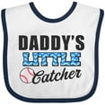 thumbnail image 3 of Inktastic Baseball Daddys Little Catcher Boys Baby Bib, 3 of 4