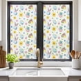 thumbnail image 2 of Easter Window Privacy Film, Spring Watercolor Bunny Eggs Daisy Flowers Static Cling UV Sun Blocking Tint Film Heat Control Windows Films for Bedroom Bathroom, Window Stickers 17.7"x39.3", 2 of 7