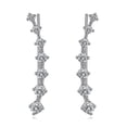 thumbnail image 1 of Pendientes de plata de ley con 7 cristales para cartílago para mujer, Piercing hipoalergénico de circonia cúbica, regalos para ella, 1 of 4