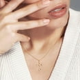 thumbnail image 4 of Dainty 14K Gold Plated Cross Necklace for Women | Delicate Pendant Jewelry with Adjustable Chain | Perfect Gift for Birthdays, Mother's Day, and More, 4 of 7