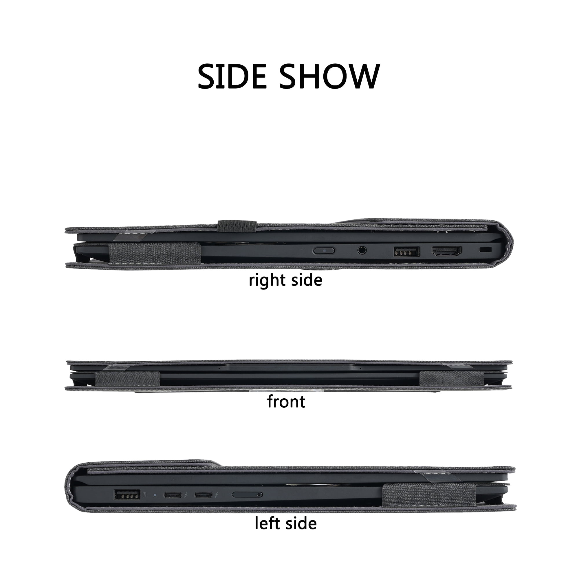 LIMIYUE 14 inch Laptop Cover Case for HP EliteBook Ultra G1i /G1q /G1q8 & for 14'' EliteBook X G1a Notebook AI PC Sleeve,PU Leather Protective Bag with Foldable Cooling Bracket