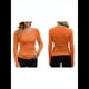 thumbnail image 2 of Camisetas Básicas Ajustadas Informales de Cuello Redondo y Larga Acanaladas para Mujer Color Naranja L, 2 of 6