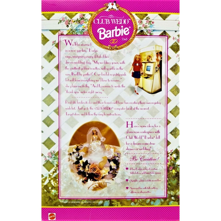 Barbie Club Wedd Special Edition Blonde Doll Toy, 1997 with Full Barbie Club Wedd Special Edition Blonde Doll Toy, 1997 with Full