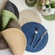 thumbnail image 3 of melotizhi Cotton Western Placemats Circular Placemats Household Tray Mats Bowl Mats Woven Anti Mats Thermal Insulation Mats, Beige, 3 of 4