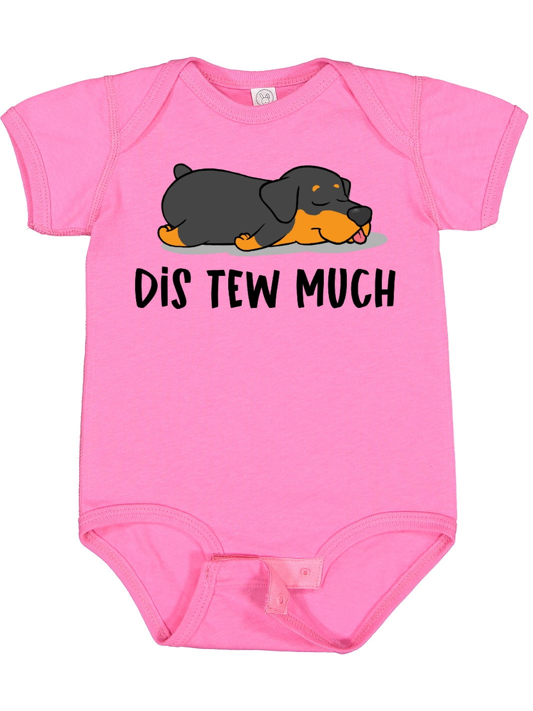 Inktastic Napping Dis Tew Much Rottweiler Infant Short Sleeve Bodysuit Unisex Raspberry 12 Months Walmart Com