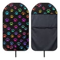 thumbnail image 5 of KUIFORTI Paw Print Car Seat Cover Protector Front Seats Only Waterproof Fashioin Towel Seat Cover Lightweight Car Seat Towel Car Accessories for Suv Vans, 5 of 7