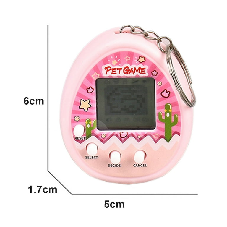 Electronic Pet Game Keychain - Retro Digital Pets Simulator Toy, Handheld Virtual Pet For Kids & Adults - 90s Nostalgia Mini Game Console With Multiple Modes