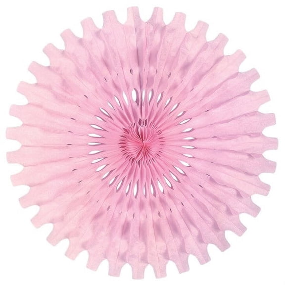 Beistle Honeycomb Tissue Paper Fan Decoration - 25" - Pink - Pack of 12