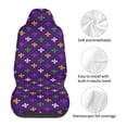 thumbnail image 5 of Sikiie Purple Mardi Gras Car Seat Protector 2 Pack Car Seat Cushion Mat, Car Seat Covers for SUV, Truck, Van, 5 of 7