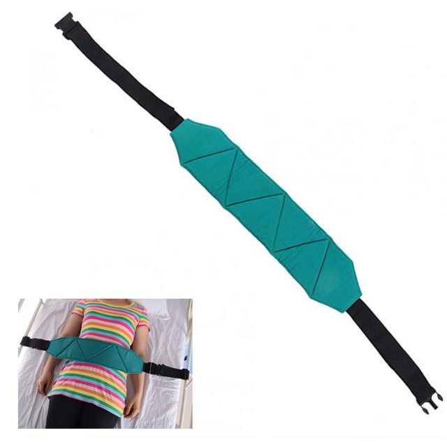 Waist Restraint With Hospital Bed Guardrail With AntiFall Protection