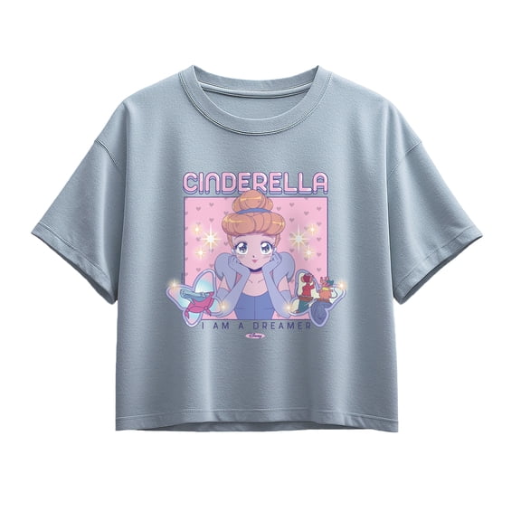 Disney Princess - Cinderella I Am a Dreamer - Youth Girls Boxy T-Shirt