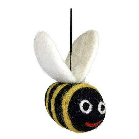 Felted Wool Bee Christmas Tree Ornament