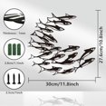 thumbnail image 5 of Metal Fish Wall Art Decor Iron Metal Fish Wall Art Decor for Home Decoration Modern Ocean Theme Arts Metal Wall Decor for Front Porch Living Room Kitchen Aquarium 27.6x30cm Fish, 5 of 7