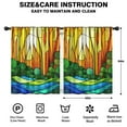 thumbnail image 2 of Blackout Kids Curtains,Stained Glass Landscape Childrens Insulated Curtains Set Of 2,Bedroom Essentials,Toddler Room Decor 42x54in(106x137cm), 2 of 4