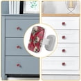 thumbnail image 4 of 4 Pieces Set Drawer Pulls Handle Square Wardrobe Cabinet Knobs with Stainless Steel Screws Furniture Kitchen Decor, 4 of 5