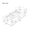 Macaron Twin Size Toddler Bed with Side Safety Rails, Modern Platform