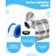 thumbnail image 5 of 1 Set Bubbler Sprinkler Heads, 3/4 Inch Internal Thread Rustproof Aluminum Diffuser Flood Nozzle for Yard, Vegetable Garden, Soaker Sprinkler with 40 Inch Tape, 5 of 7