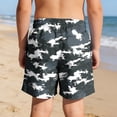 thumbnail image 5 of ATOGUTA Swim Shorts for Boys with Liner Bathing Suits Summer Quick Dry Swimwear Swim Trunks Size 5T-14, Gray, 5 of 6