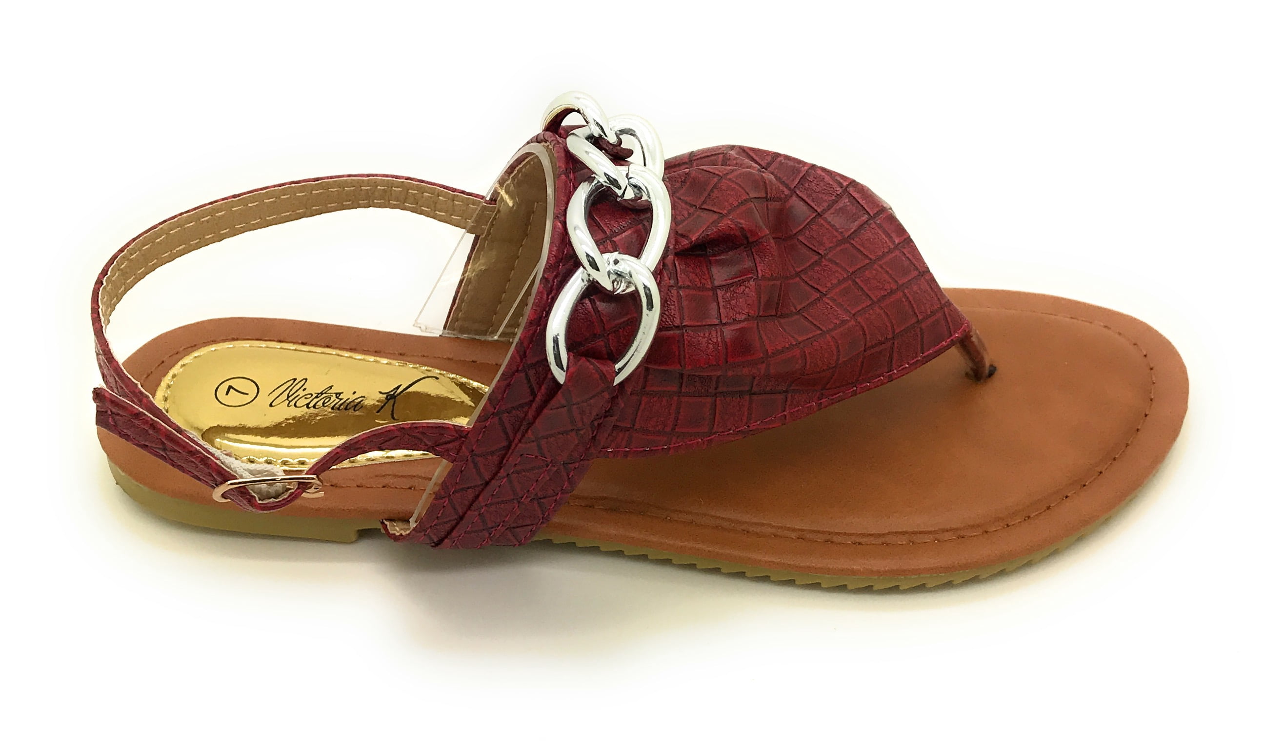 Victoria K. Women's Chain Thong Sandal