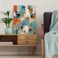 thumbnail image 5 of Teal Blue Orchid Canvas Wall Art, Elegant Flower Print for Living Room, Bedroom, Dining Room, Office and Hotel Decor, 5 of 8