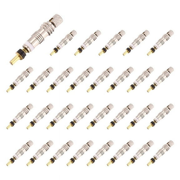 30 Pcs Presta Valve Core Bike Replacement Tubeless for Road Bike,Bicycle Accessories