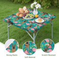thumbnail image 4 of German Shepherd Dog and Flower Square Fitted Tablecloth with Elastic Edge,Square Table Cover,Washable Elastic Table Cover for Home Kitchen Party Decor 34"x34", 4 of 6